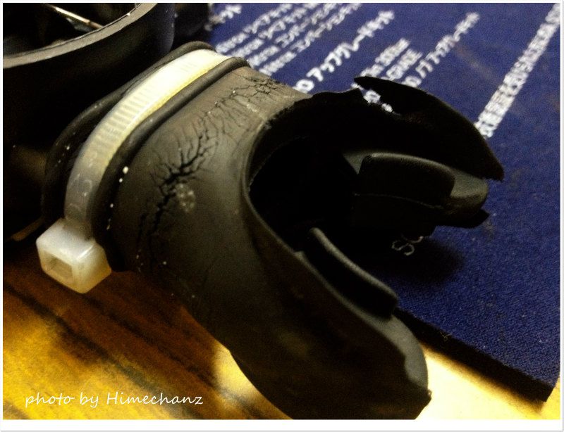 マウスピース劣化 photo by iPhone4S