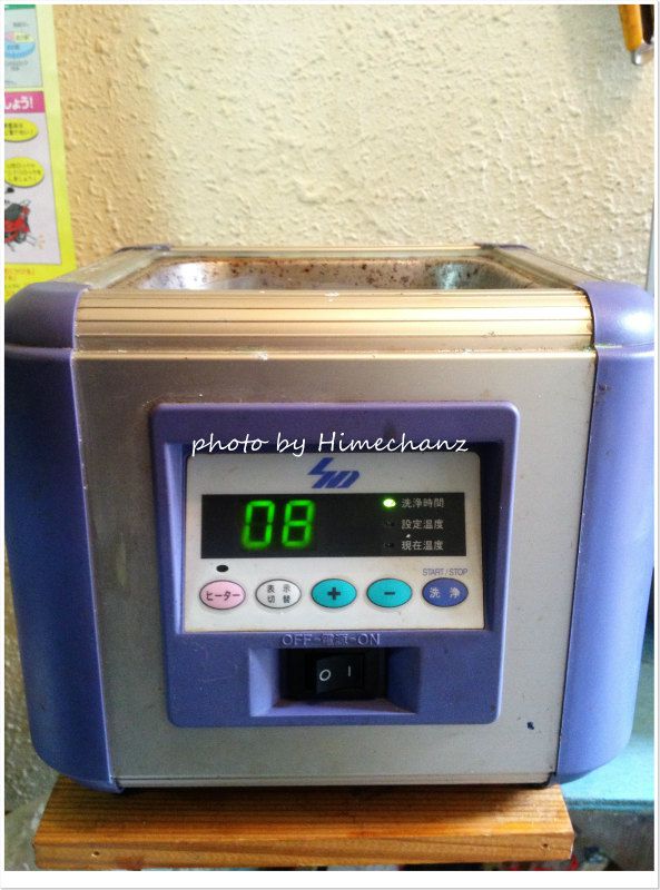 超音波洗浄器 photo by iPhone4S