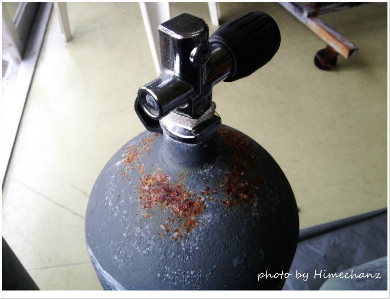 タンク磨き前 photo by iPhone4S