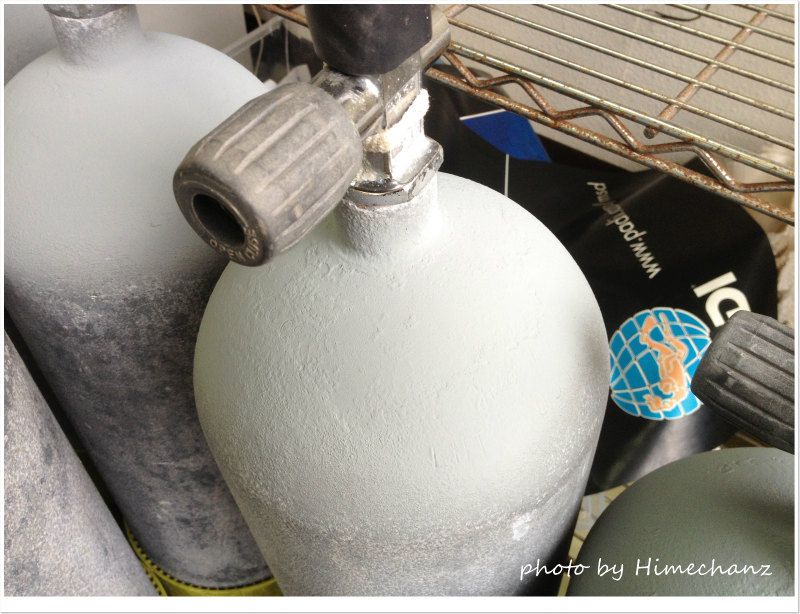 タンク塗装後 photo by iPhone4S