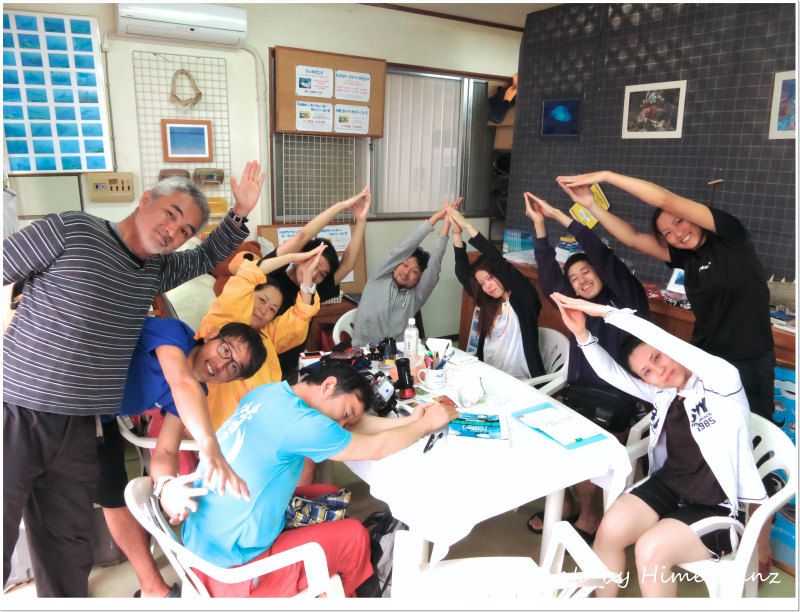 イソマグロで記念撮影よ~! photo by CANON PowerShot S100