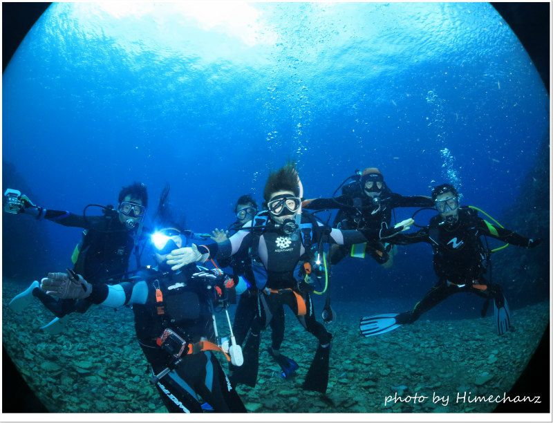 マンタポーズで記念撮影♪ photo by CANON PowerShot S100