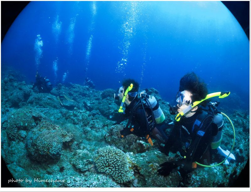 マンタウォッチング中♪ photo by CANON PowerShot S100